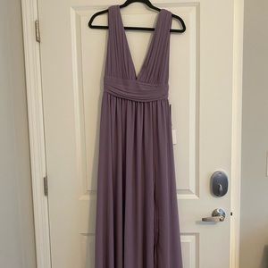 Lulu’s NWT floor link college formal dress in lavender color.. no alterations